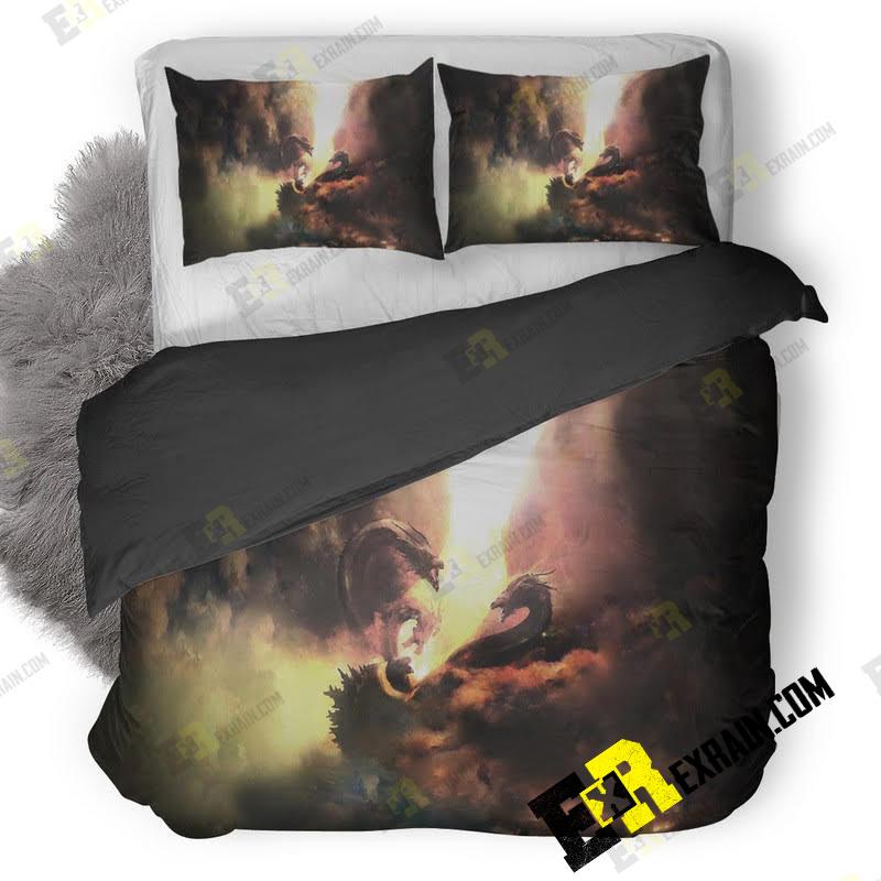 Godzilla King Of The Monsters Movie Uk 3D Customized Duvet Cover Bedding Set