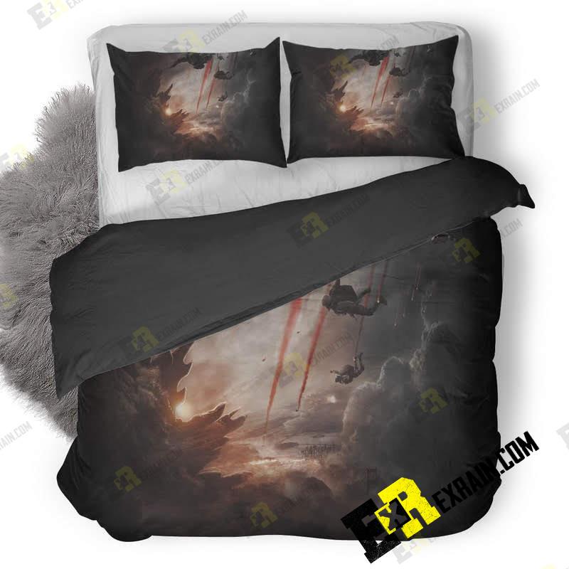 Godzilla Movie Desktop 3D Customized Duvet Cover Bedding Set