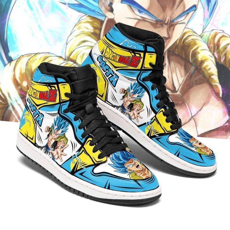 Gogeta Dragon Ball 1 High Top Air Jordan Sneaker, Air Jordan Hightop