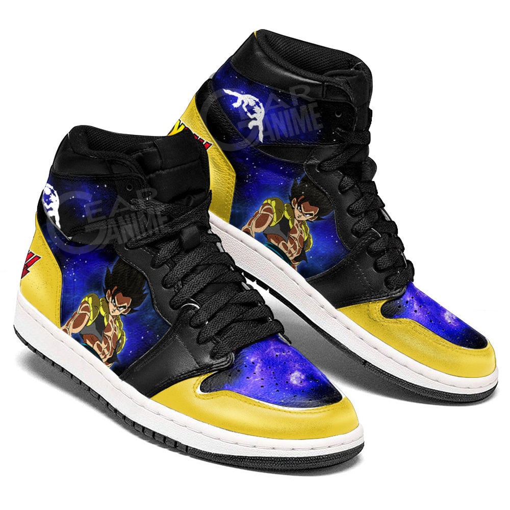 Gogeta JD1s Sneakers Dragon Ball Anime Shoes Mix Galaxy, Air Jordan Hightop
