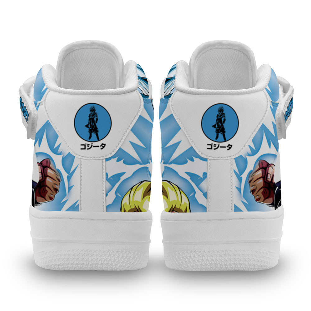 Gogeta Sneakers Air Mid Custom Dragon Ball Anime Shoes