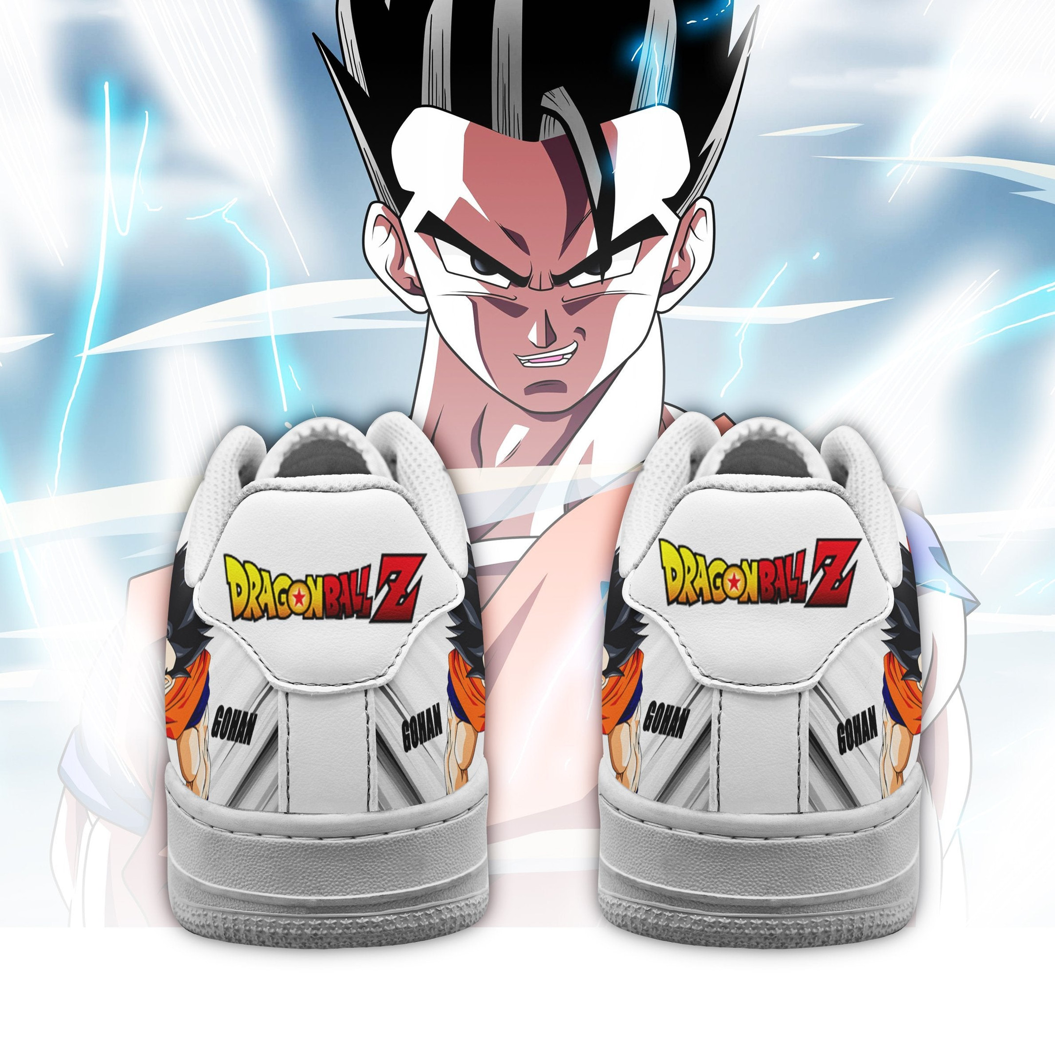 Gohan Air Sneakers Custom Dragon Ball Anime Shoes Simple