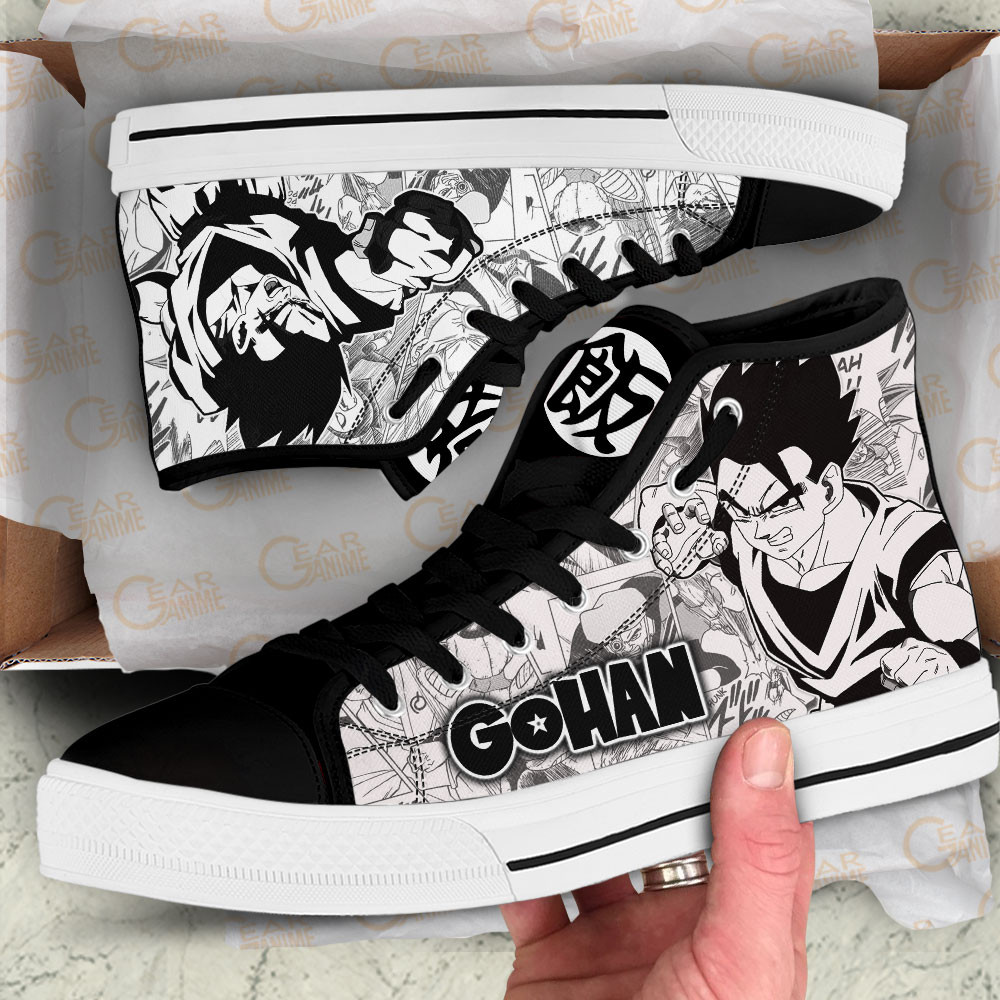 Gohan High Top Shoes Dragon Ball Custom Manga Sneakers