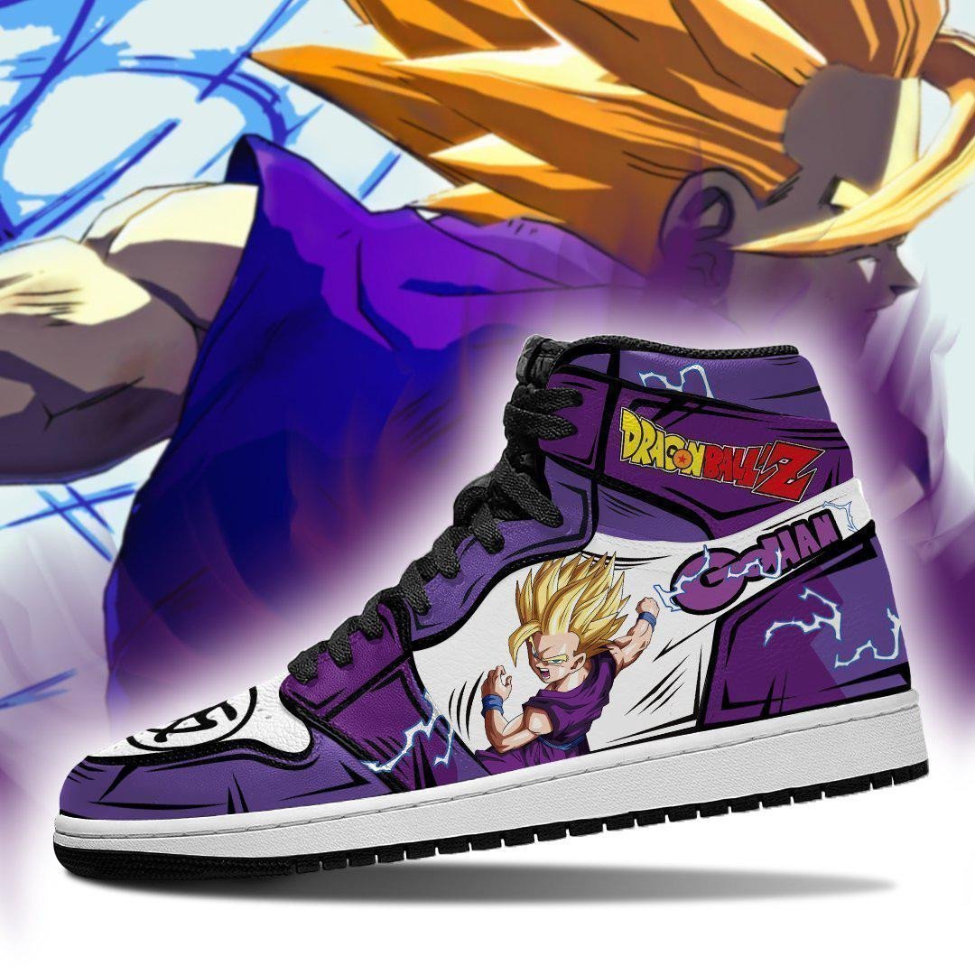 Gohan JD1s Sneakers Anime Dragon Ball Shoes, Air Jordan Hightop