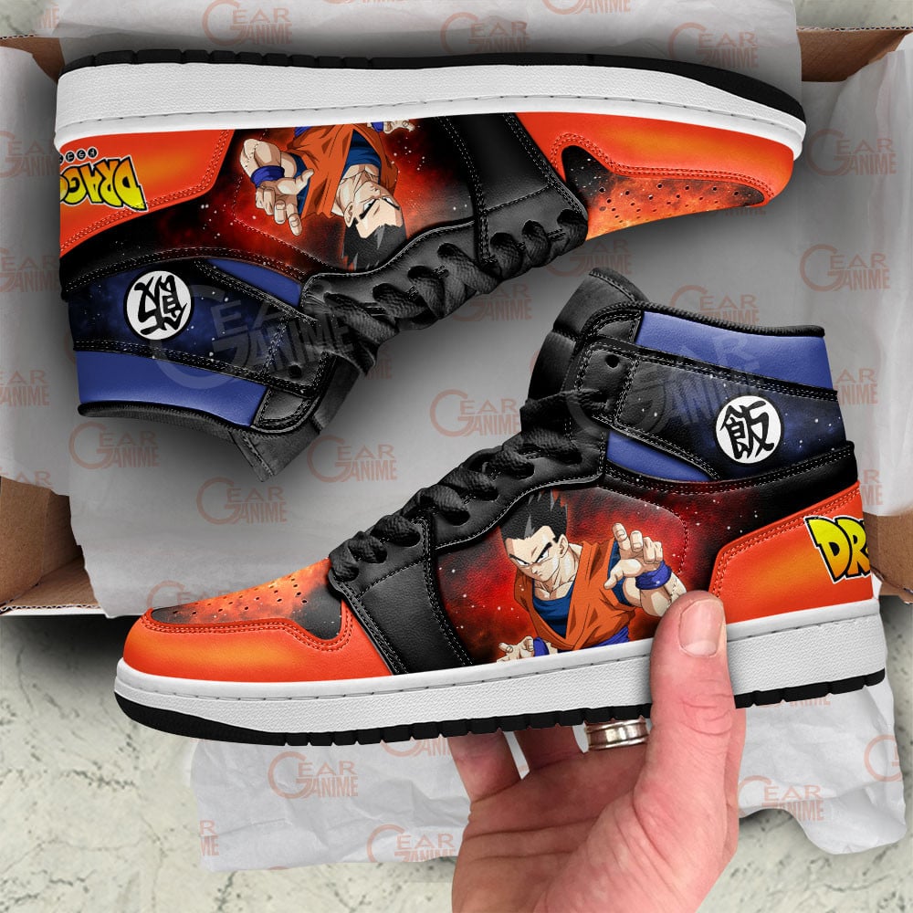 Gohan JD1s Sneakers Dragon Ball Anime Shoes Mix Galaxy, Air Jordan Hightop