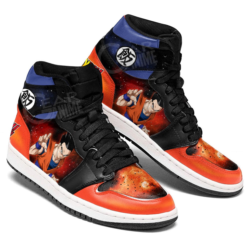 Gohan JD1s Sneakers Dragon Ball Anime Shoes Mix Galaxy, Air Jordan Hightop