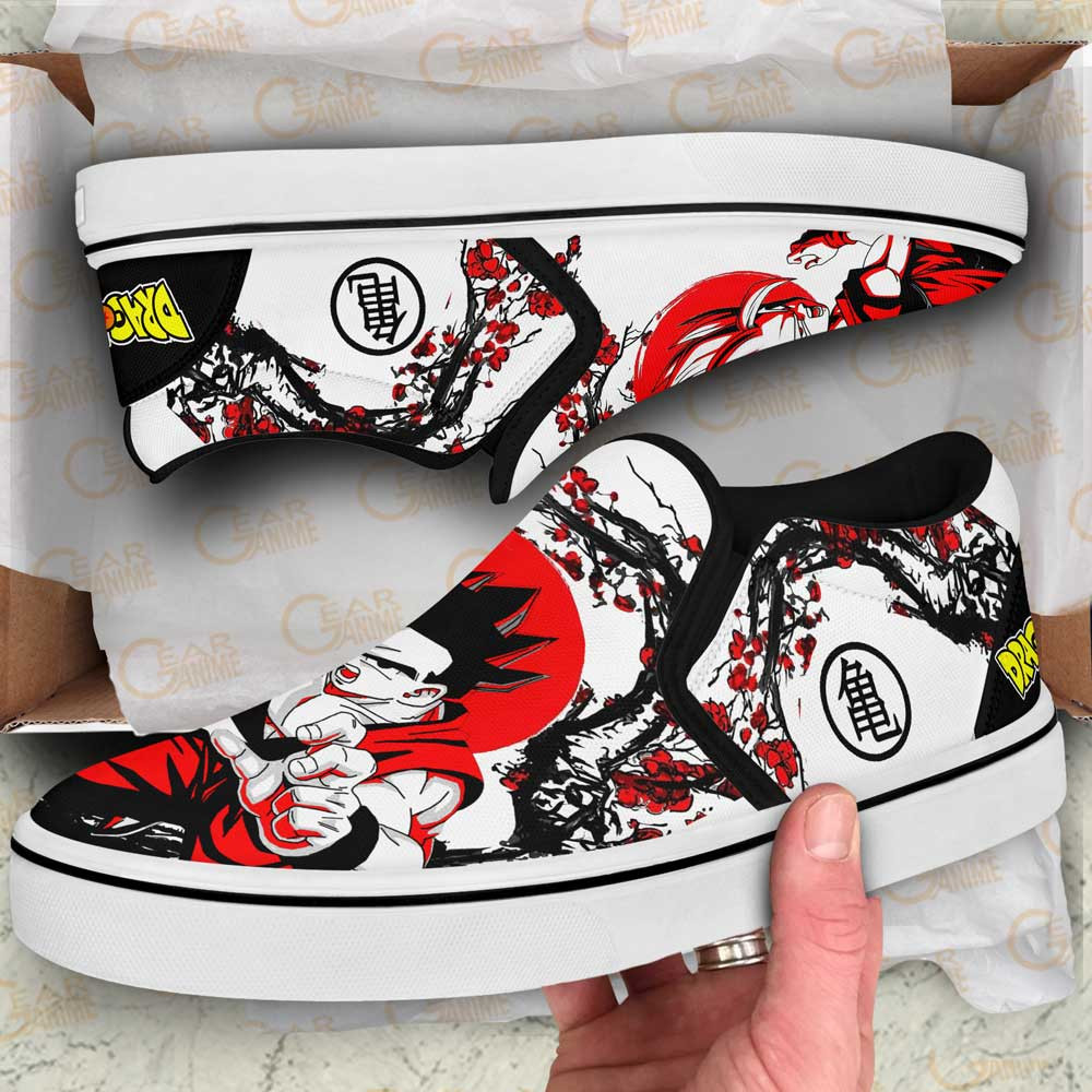 Gohan Slip-On Shoes Canvas Custom Japan Style Anime Dragon Ball Shoes