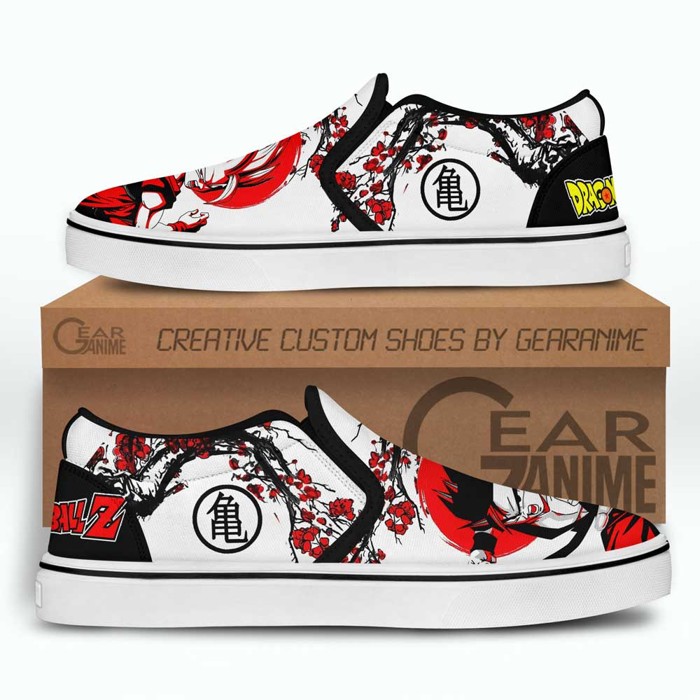 Gohan Slip-On Shoes Canvas Custom Japan Style Anime Dragon Ball Shoes