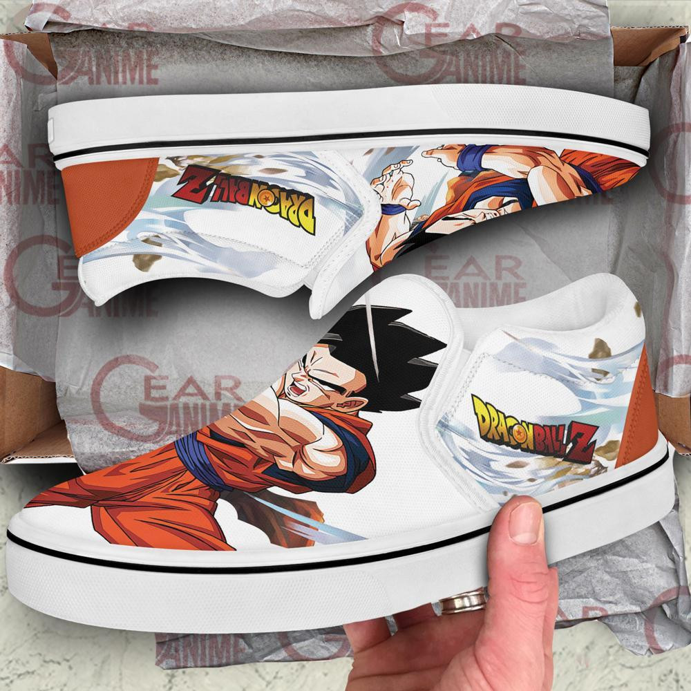 Gohan Slip-On Shoes Canvas Dragon Ball Custom Anime Shoes