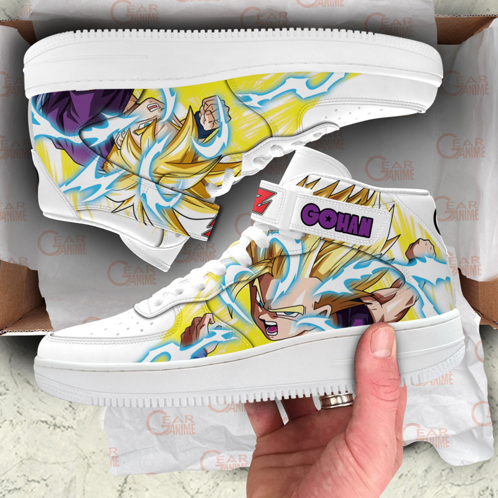 Gohan Sneakers Air Mid Custom Dragon Ball Anime Shoes