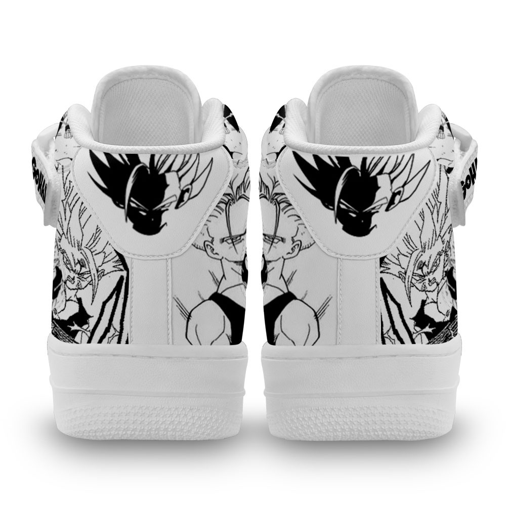 Gohan SSJ Sneakers Air Mid Custom Dragon Ball Anime Shoes Mix Manga
