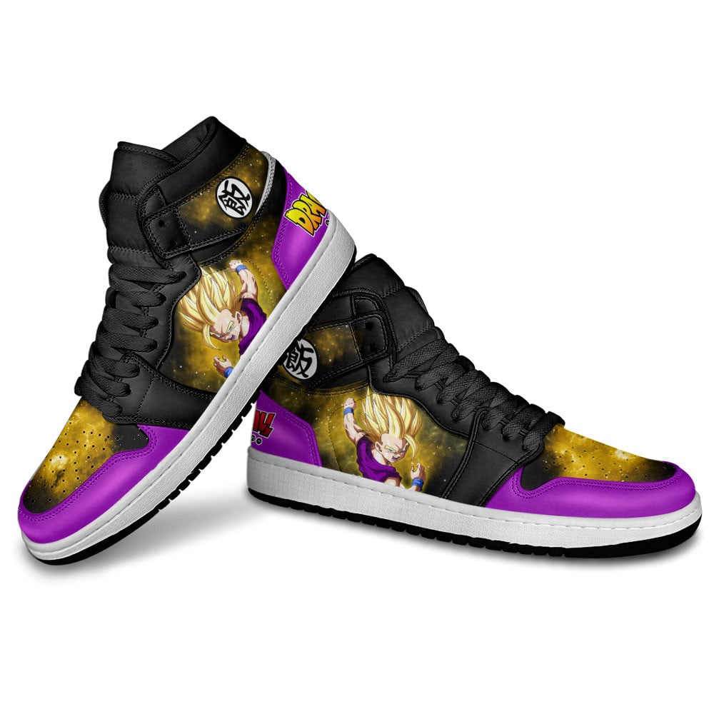 Gohan Super Saiyan JD1s Sneakers Dragon Ball Anime Shoes Mix Galaxy, Air Jordan Hightop