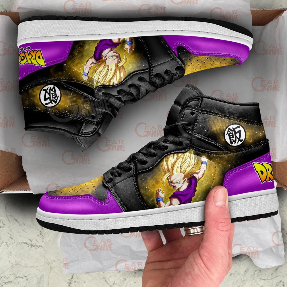 Gohan Super Saiyan JD1s Sneakers Dragon Ball Anime Shoes Mix Galaxy, Air Jordan Hightop