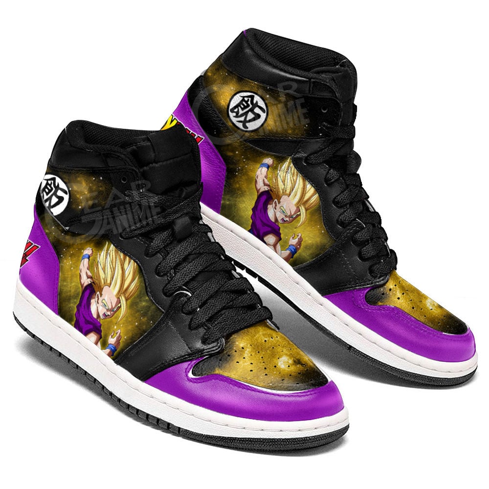 Gohan Super Saiyan JD1s Sneakers Dragon Ball Anime Shoes Mix Galaxy, Air Jordan Hightop