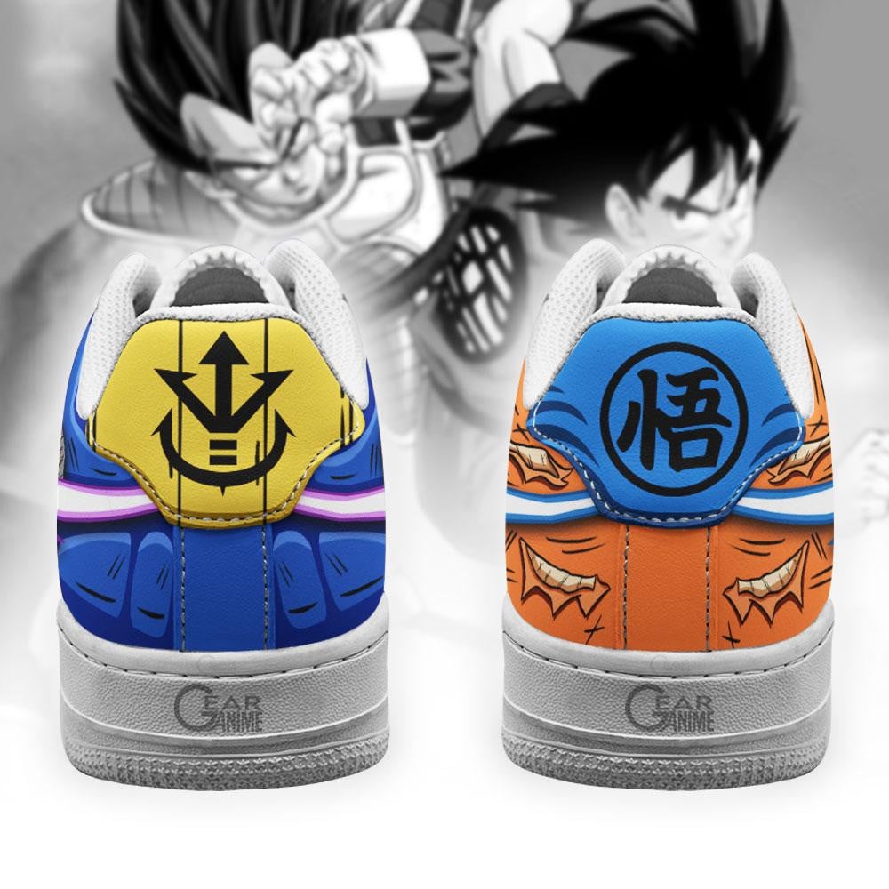 Goku and Vegeta Air Sneakers Custom Dragon Ball Anime Shoes