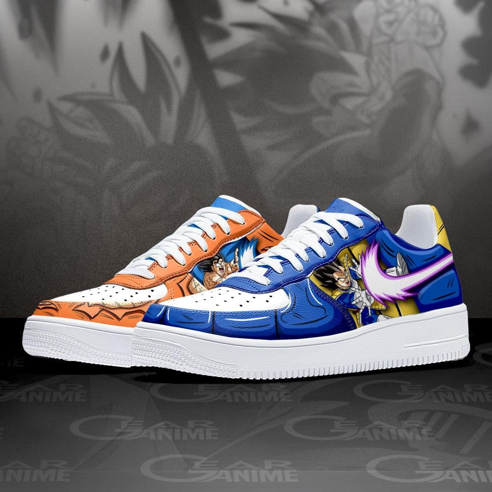 Goku and Vegeta Air Sneakers Custom Dragon Ball Anime Shoes