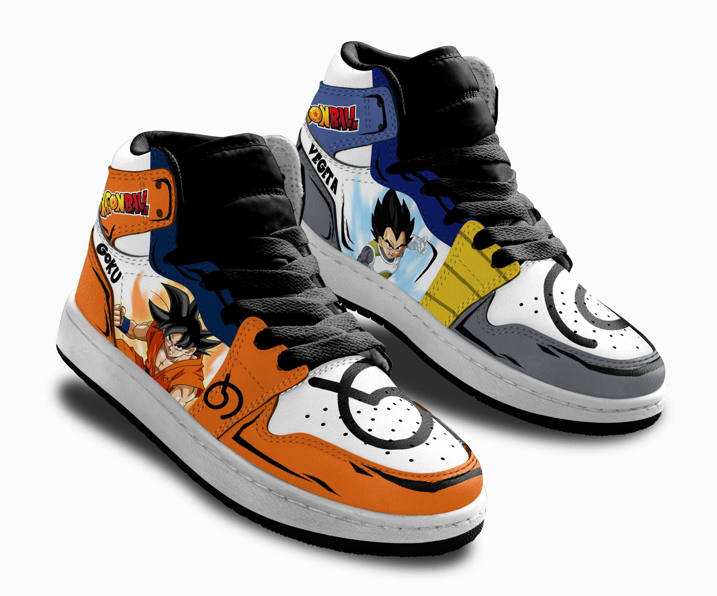 Goku and Vegeta Whis Kids Sneakers Custom Anime Dragon Ball Shoes For Kids