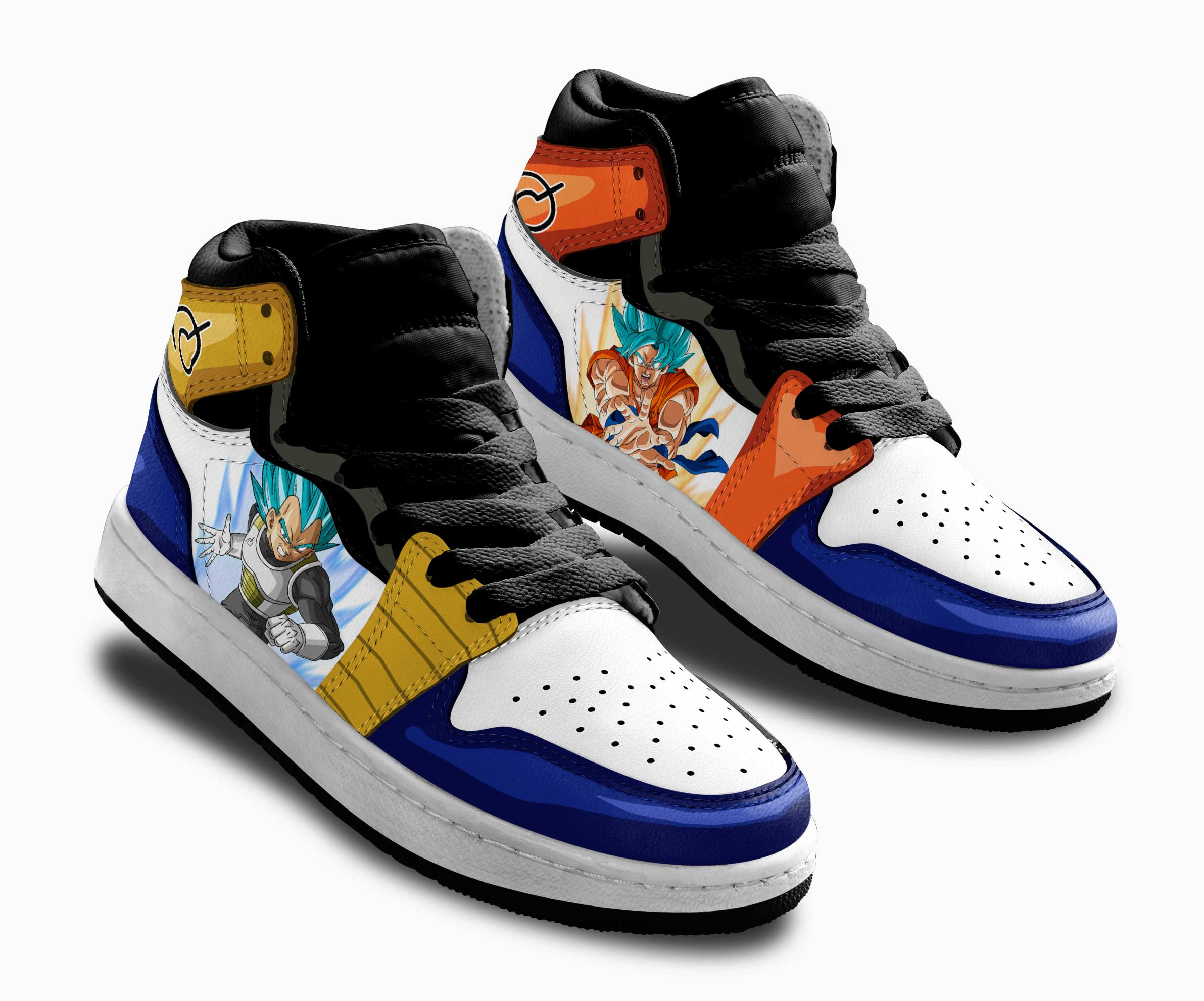 Goku and Vegeta Whis Kids Sneakers Custom Dragon Ball Anime Shoes For Kids
