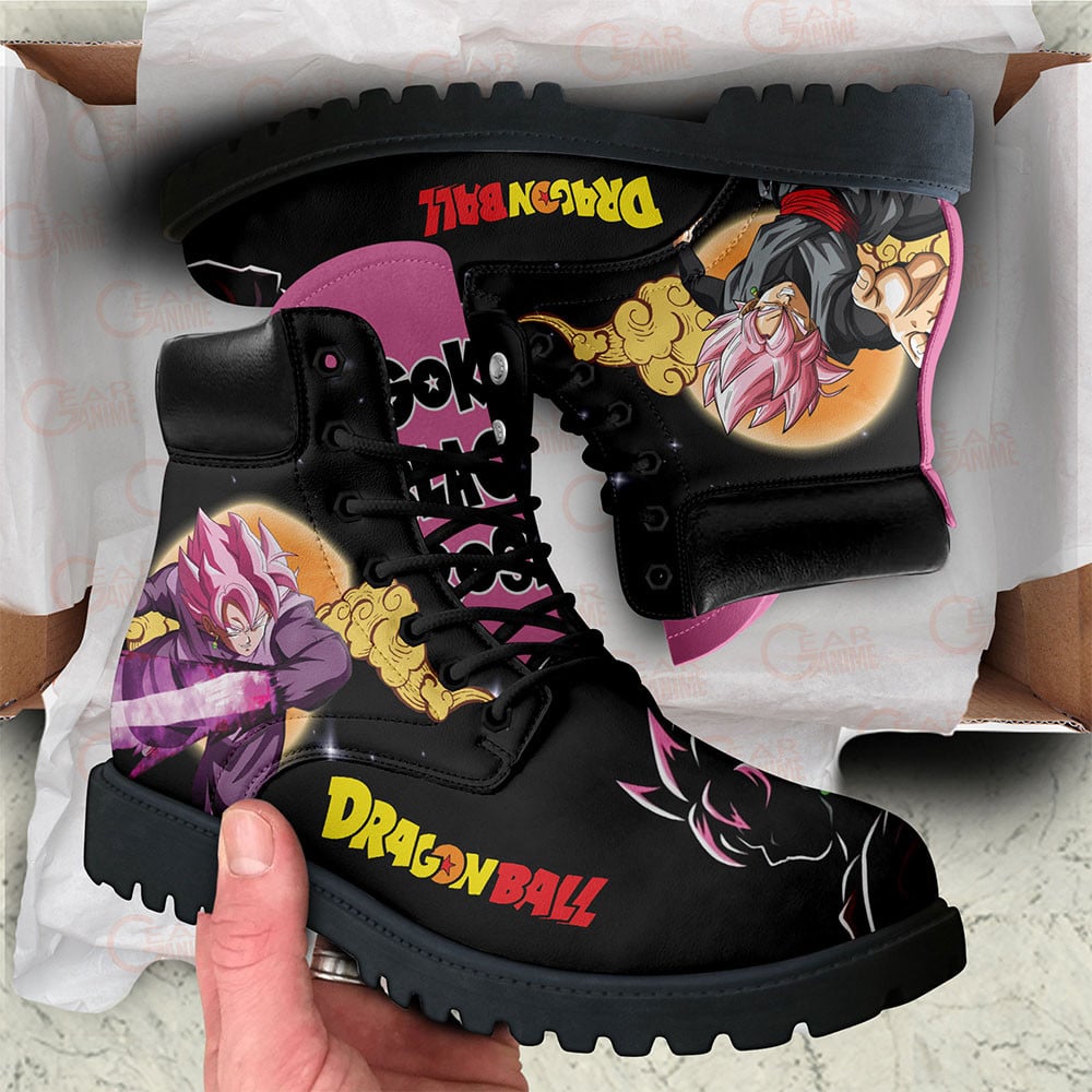 Goku Black Rose Boots Dragon Ball Custom Anime Shoes
