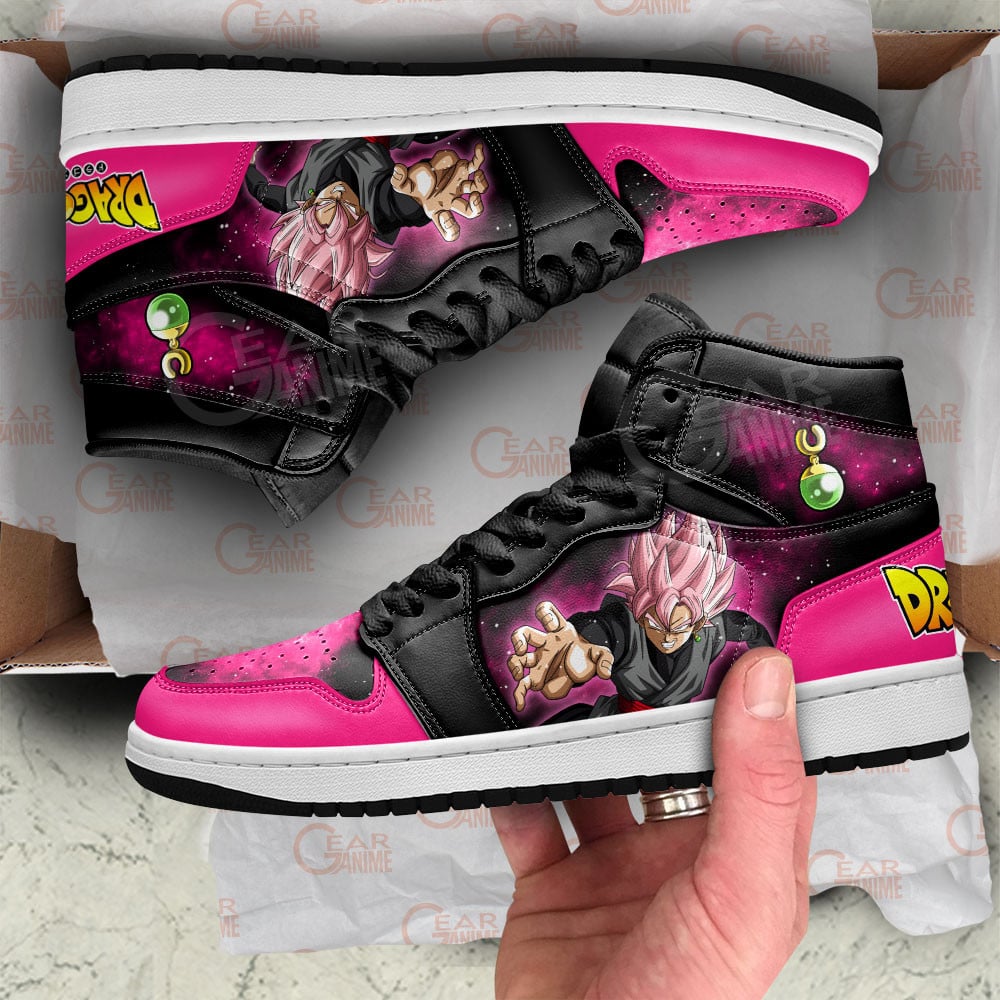 Goku Black Rose JD1s Sneakers Dragon Ball Anime Shoes Mix Galaxy, Air Jordan Hightop