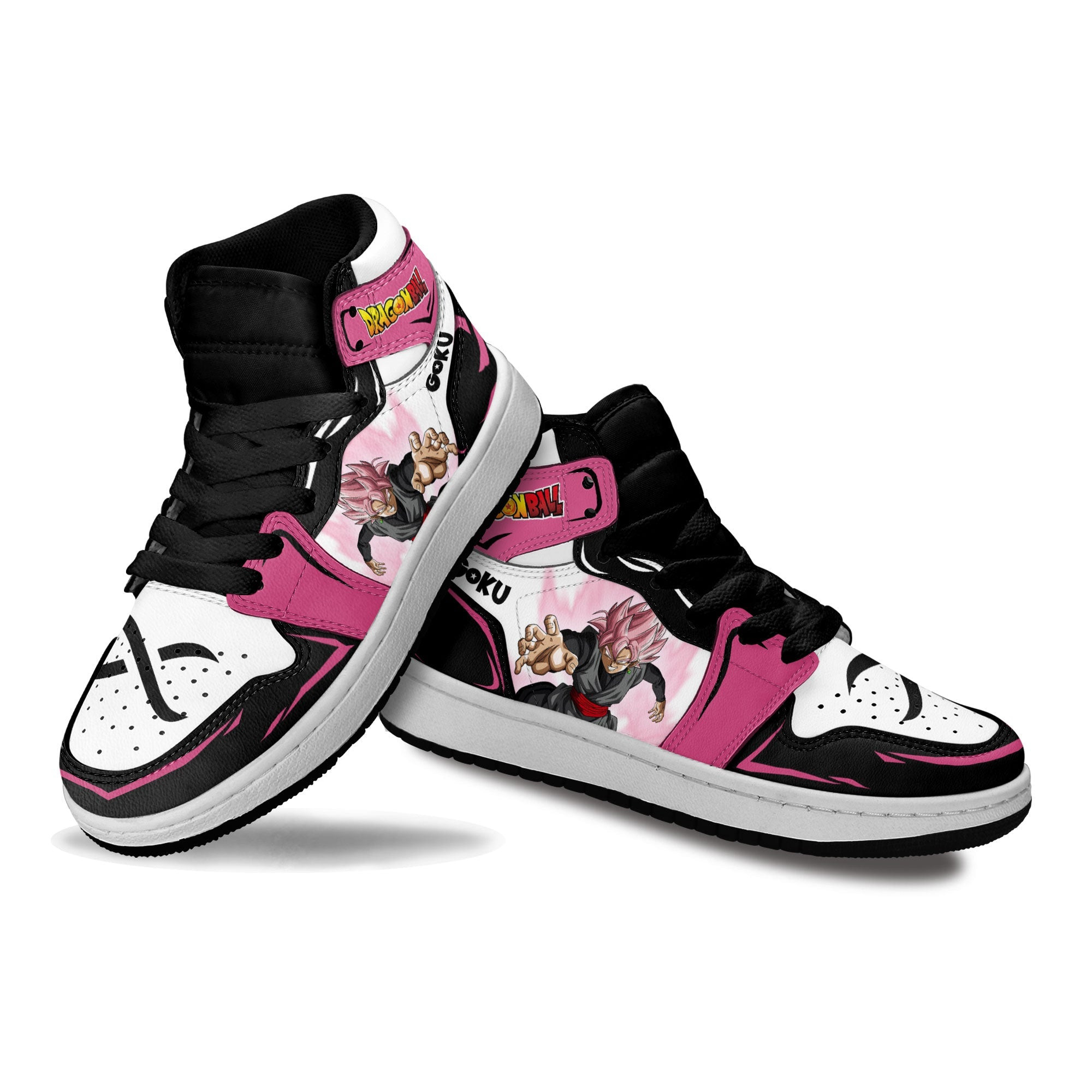 Goku Black Rose Kids Sneakers Custom Anime Dragon Ball Shoes For Kids