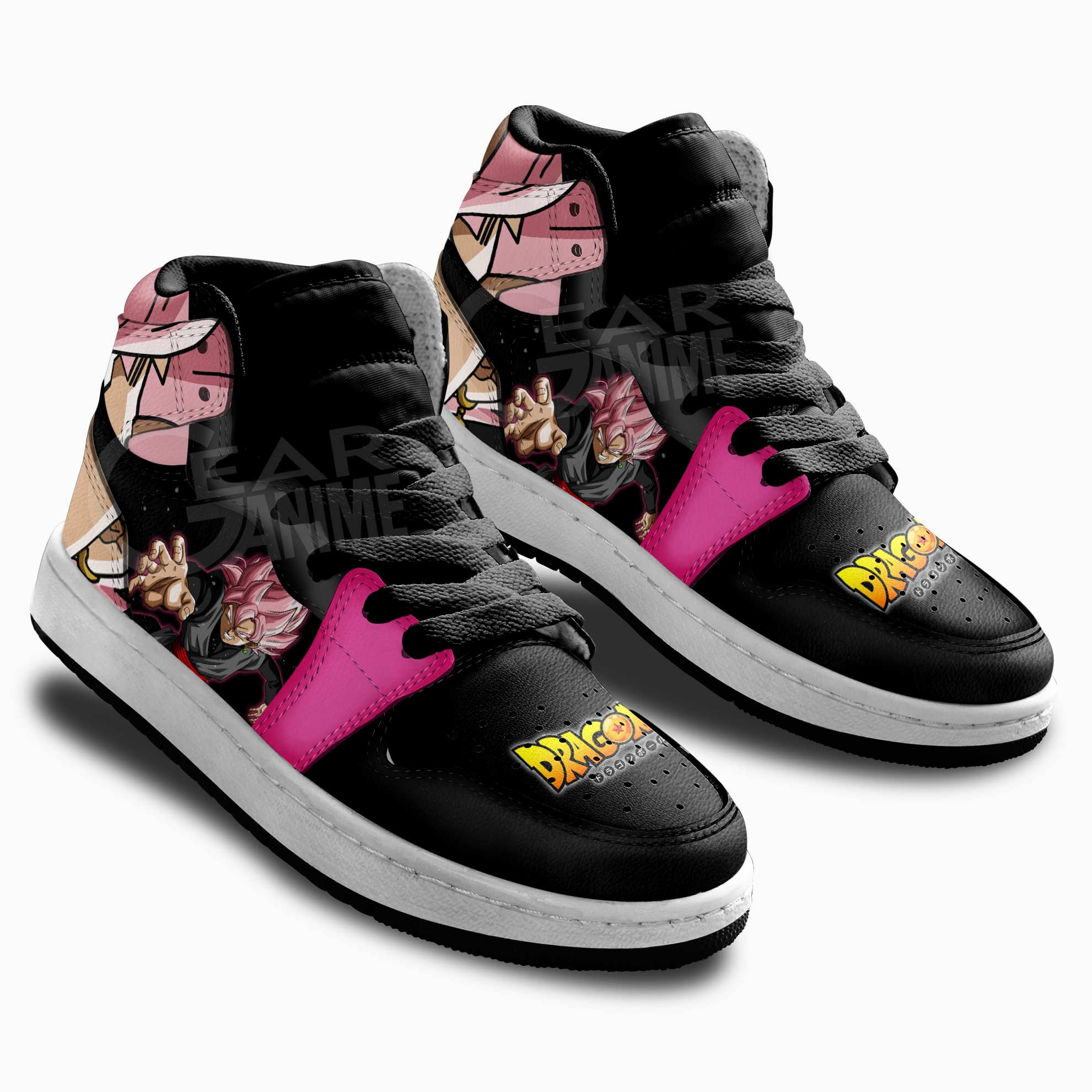 Goku Black Rose Kids Sneakers Dragon Ball Anime Kids Shoes