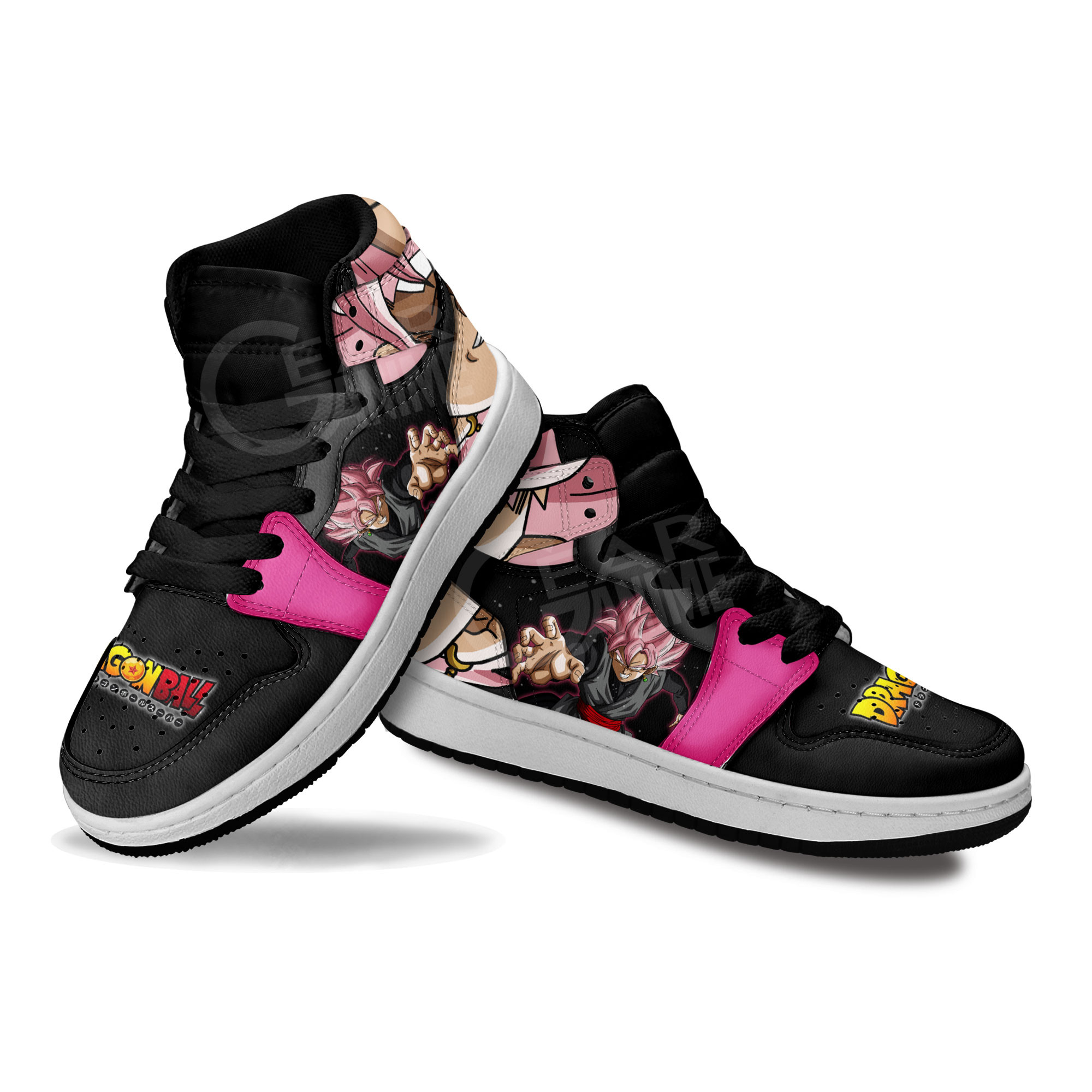 Goku Black Rose Kids Sneakers Dragon Ball Anime Kids Shoes