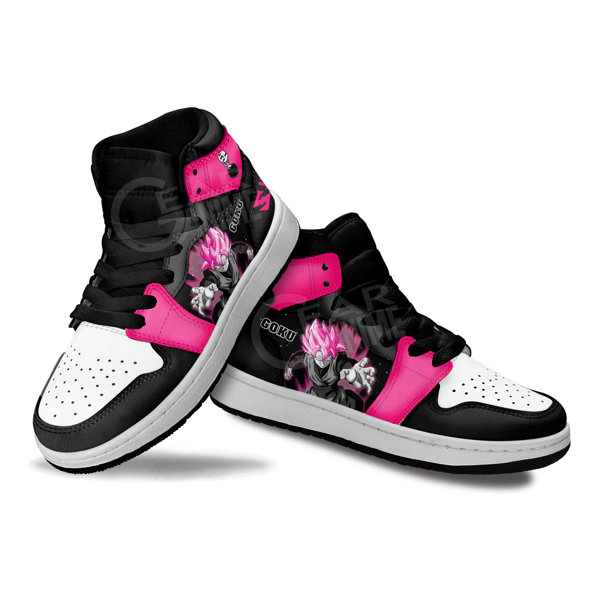 Goku Black Rose Kids Sneakers Dragon Ball Anime Shoes For Kids