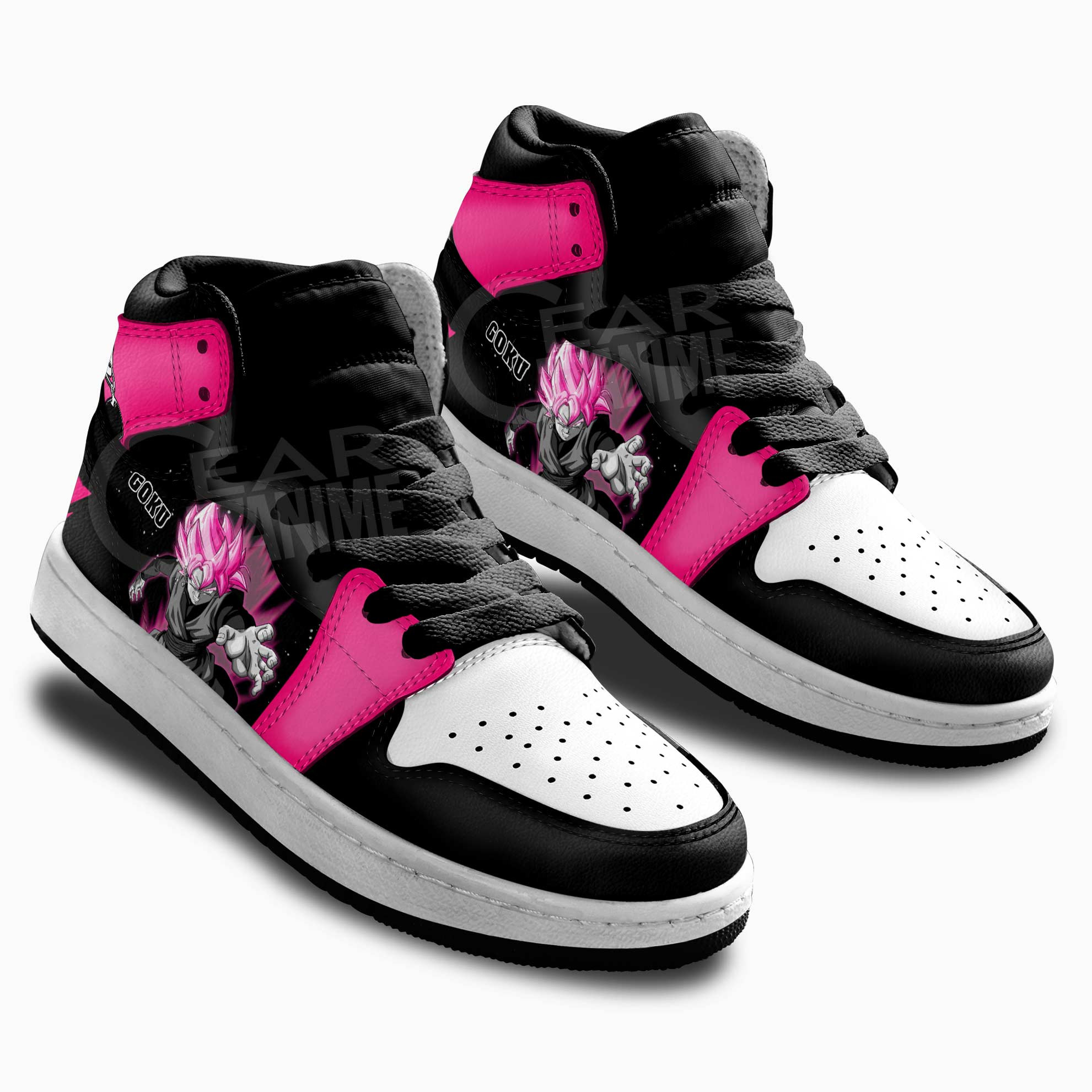 Goku Black Rose Kids Sneakers Dragon Ball Anime Shoes For Kids