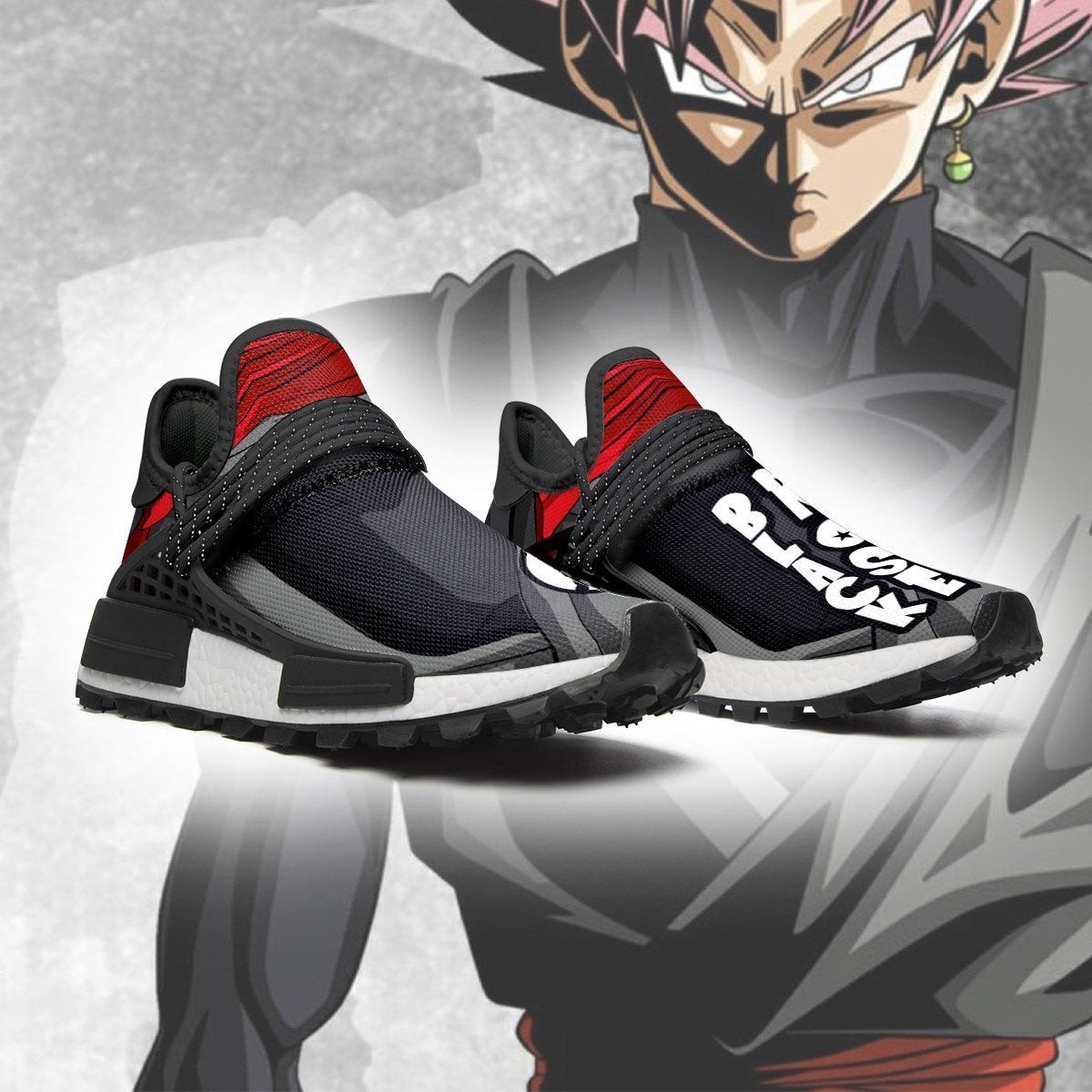 Goku Black Rose Shoes Uniform Dragon Ball Anime Sneakers, NMD Shoes