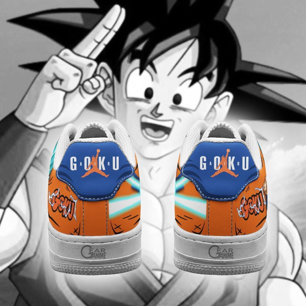 Goku Blue Air Sneakers Custom Dragon Ball Anime Shoes