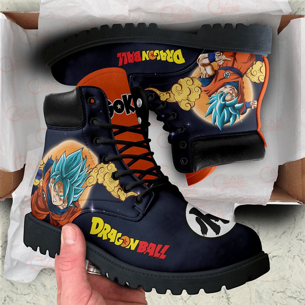 Goku Blue Boots Dragon Ball Custom Anime Shoes