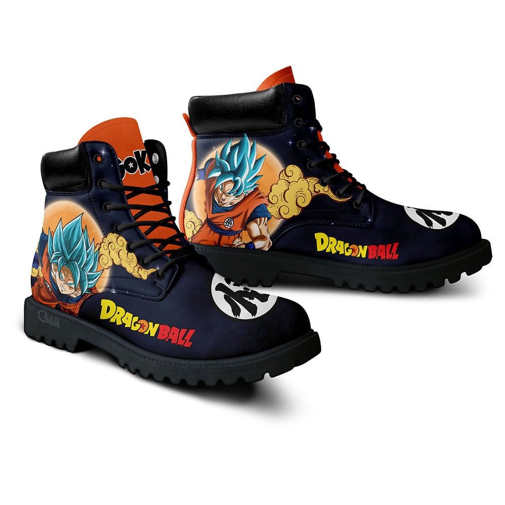 Goku Blue Boots Dragon Ball Custom Anime Shoes
