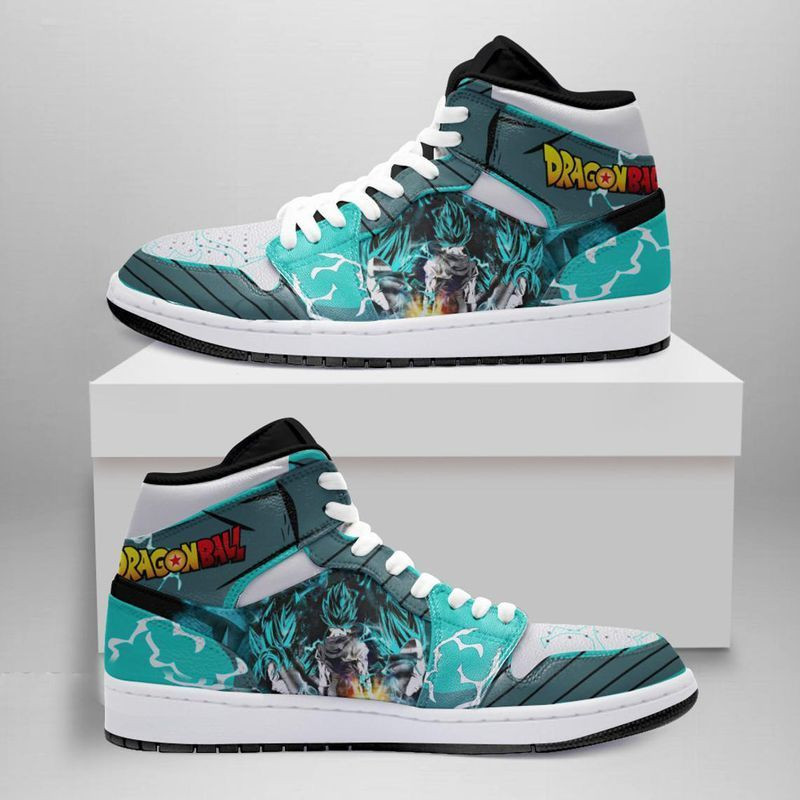 GOKU Blue Dragon ball 1 High Top Air Jordan Sneaker, Air Jordan Hightop