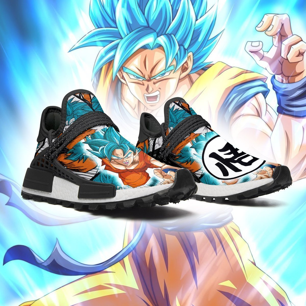 Goku Blue NMD Shoes Dragon Ball Anime Sneakers, NMD Shoes