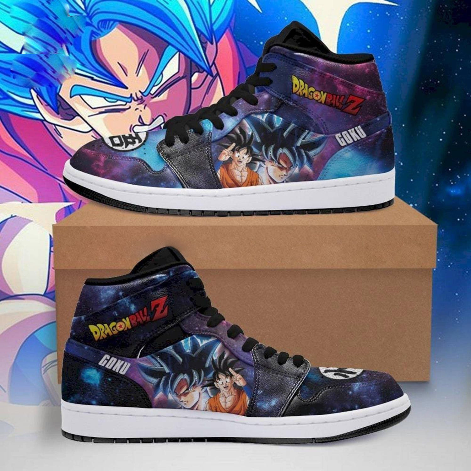 Goku Dragon Ball 2 High Top Air Jordan Sneaker, Air Jordan Hightop