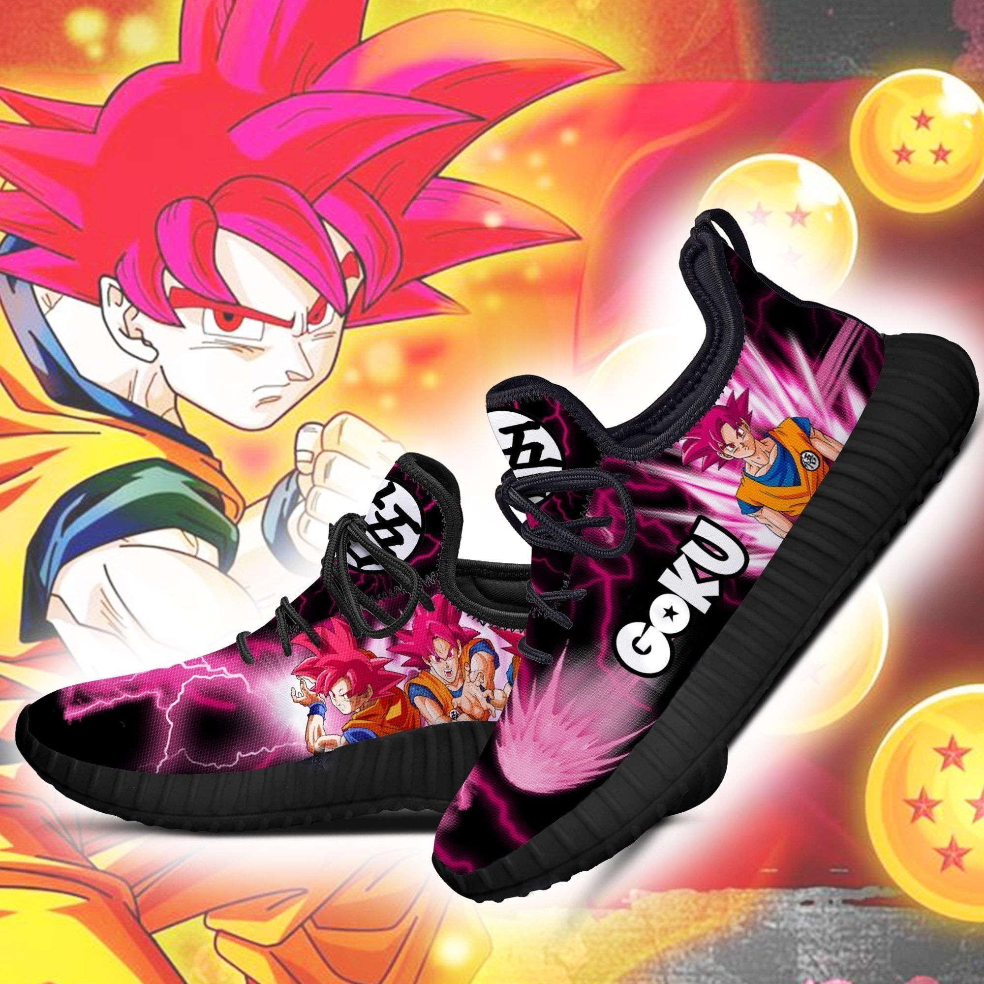 Goku God Reze Shoes Dragon Ball Custom Anime Shoes