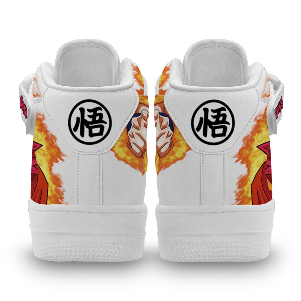 Goku God Sneakers Air Mid Custom Dragon Ball Anime Shoes