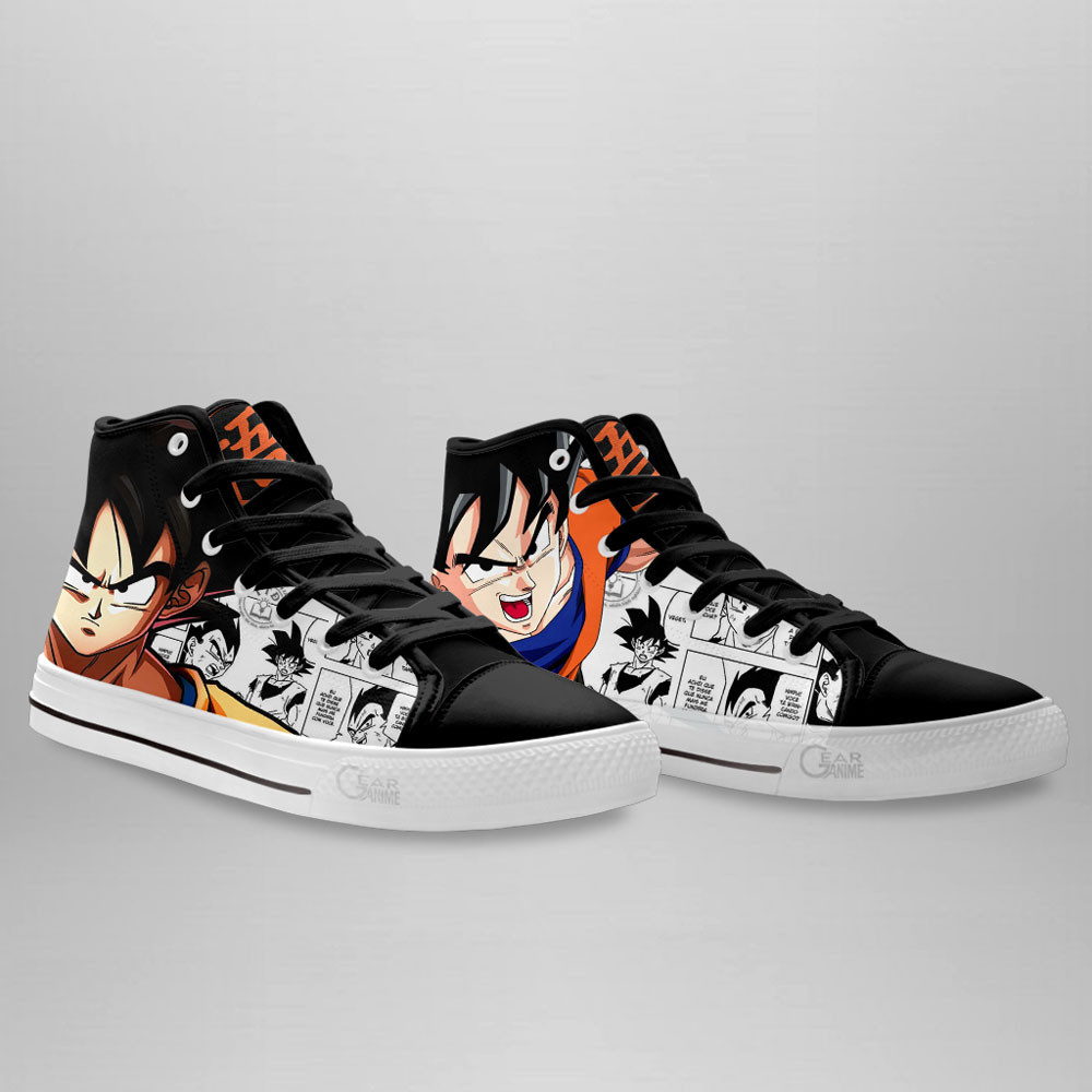 Goku High Top Shoes Dragon Ball Custom Anime Sneakers Mix Manga