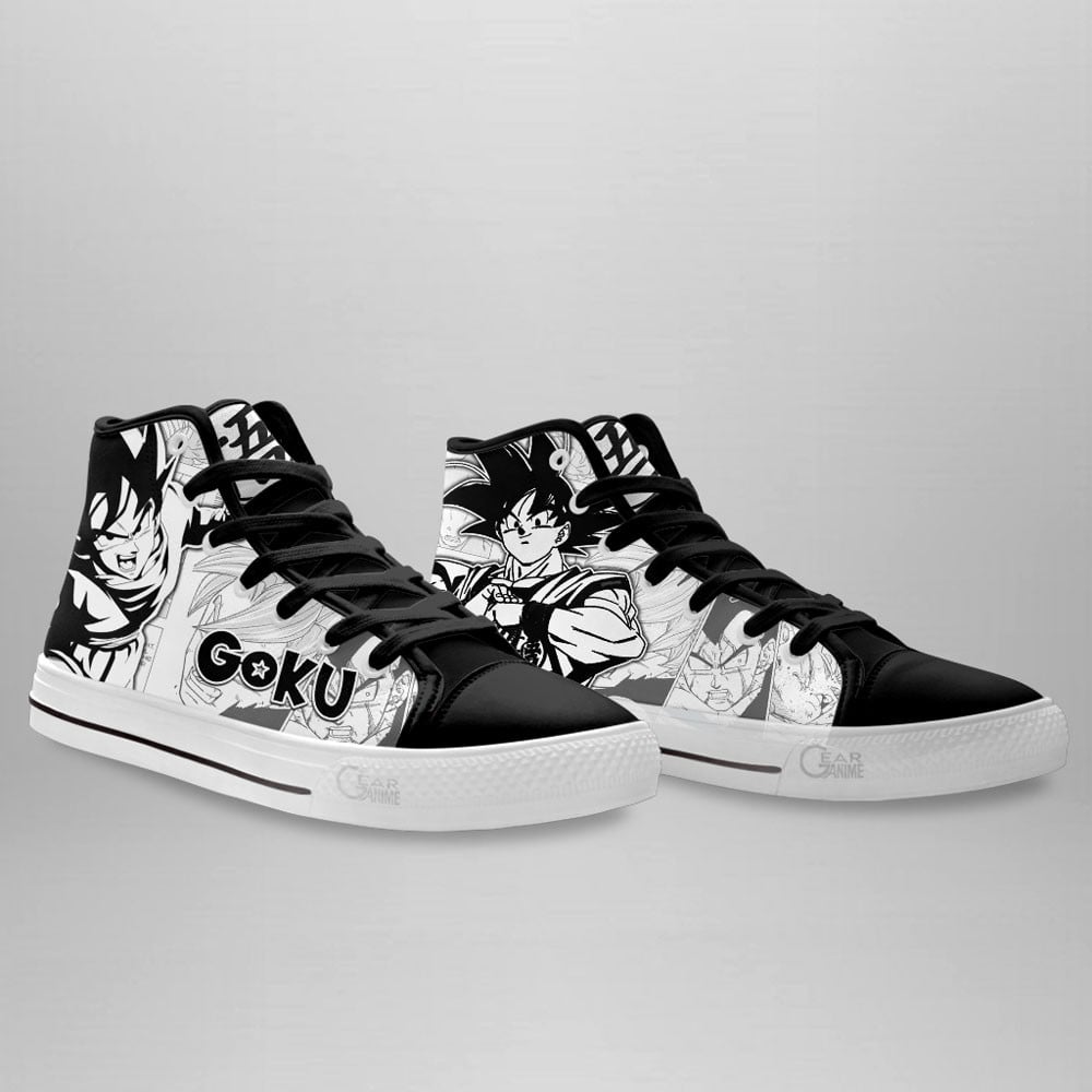 Goku High Top Shoes Dragon Ball Custom Manga Sneakers