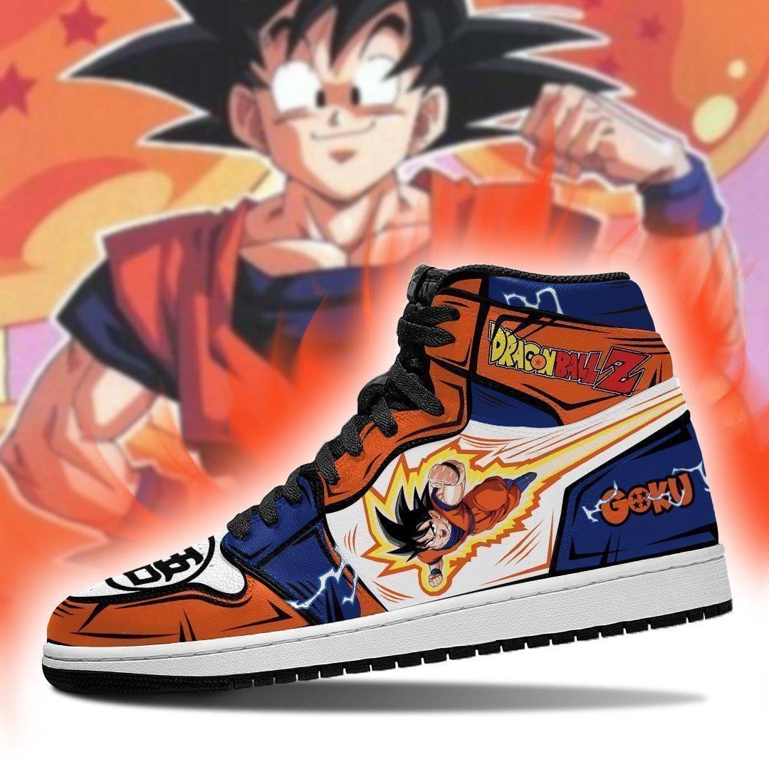 Goku J1 Sneakers Shoes For Dragon Ball Anime Fans, Air Jordan Hightop
