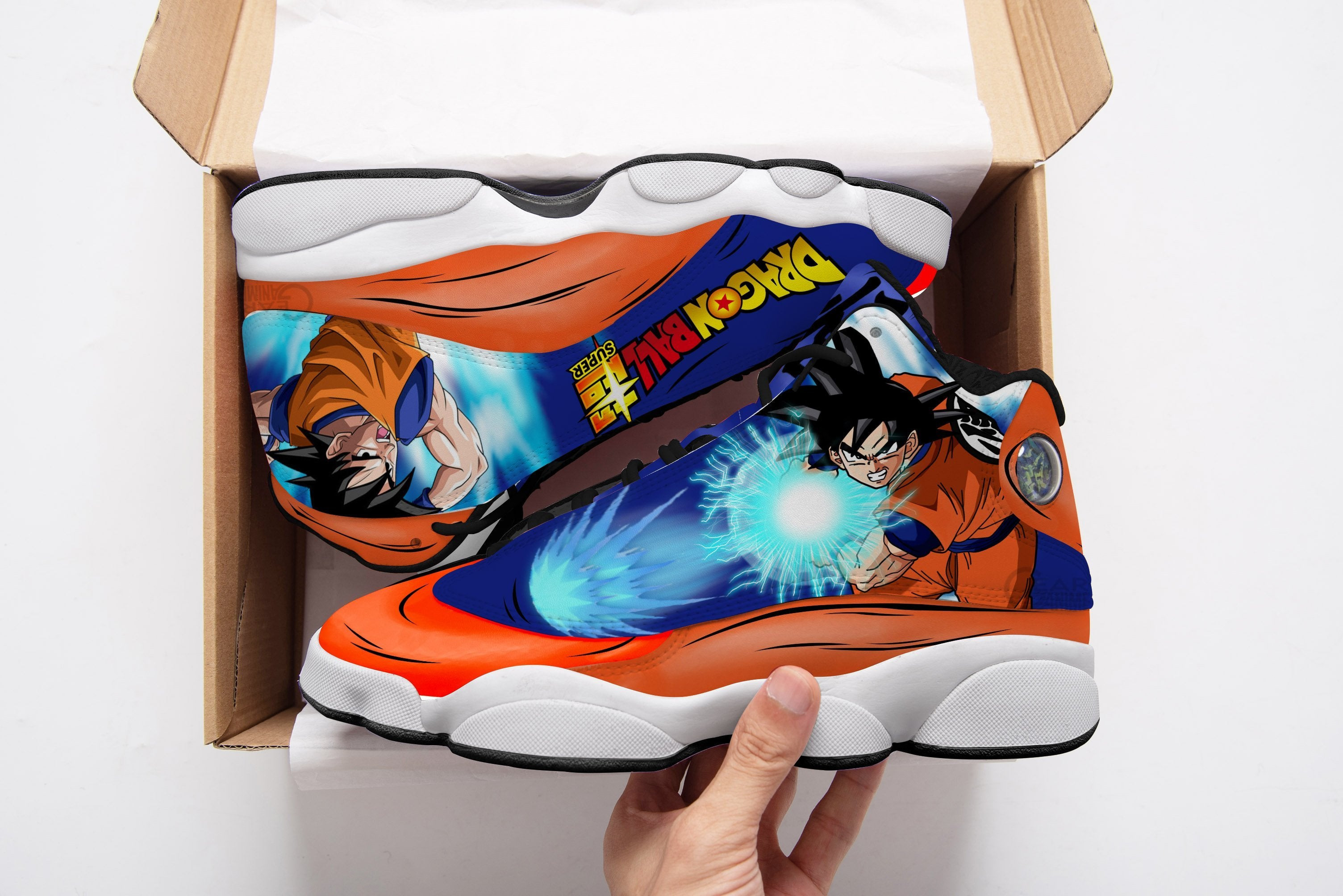 Goku JD13 Sneakers Kamehameha Custom Anime Dragon Ball Shoes