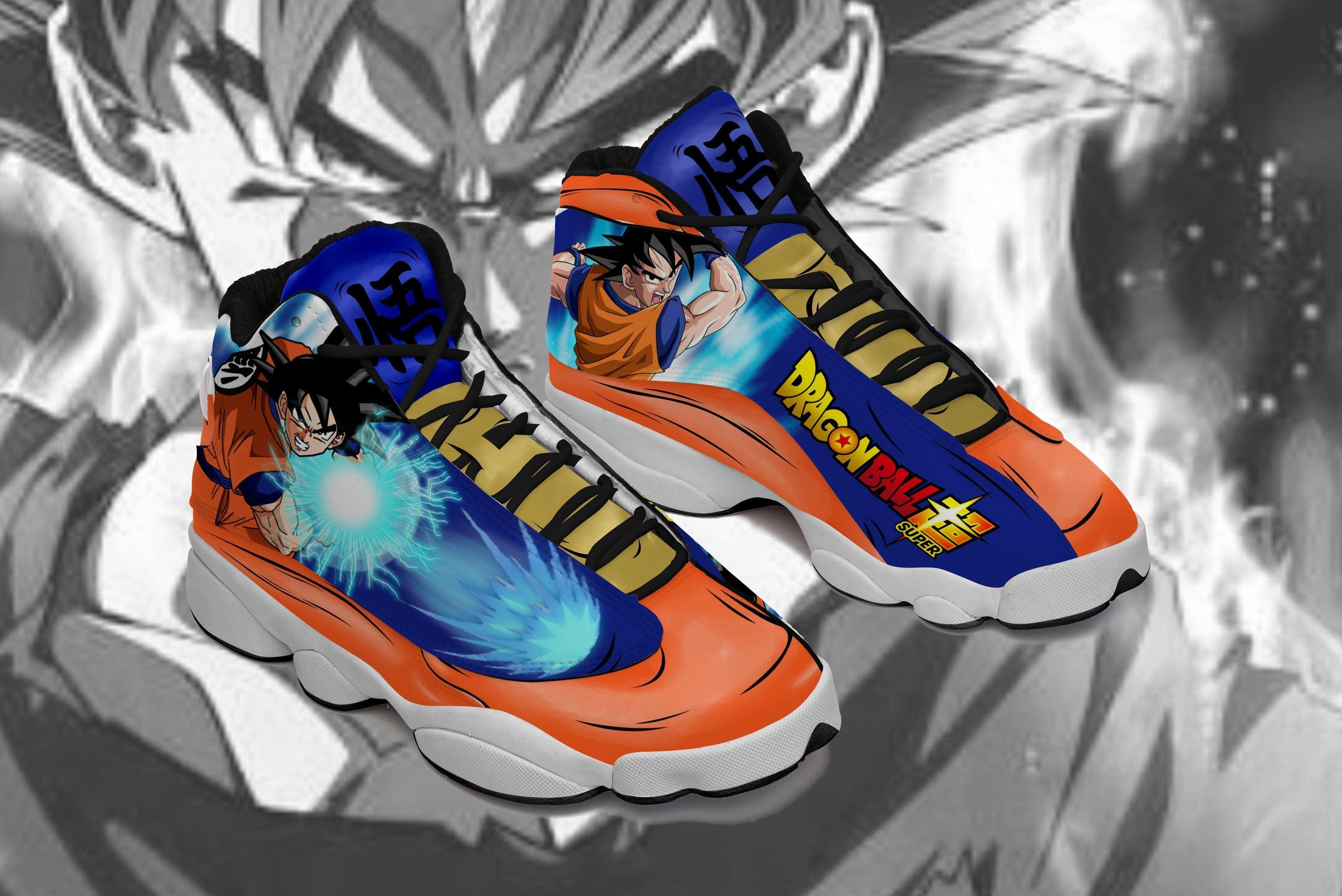 Goku JD13 Sneakers Kamehameha Custom Anime Dragon Ball Shoes