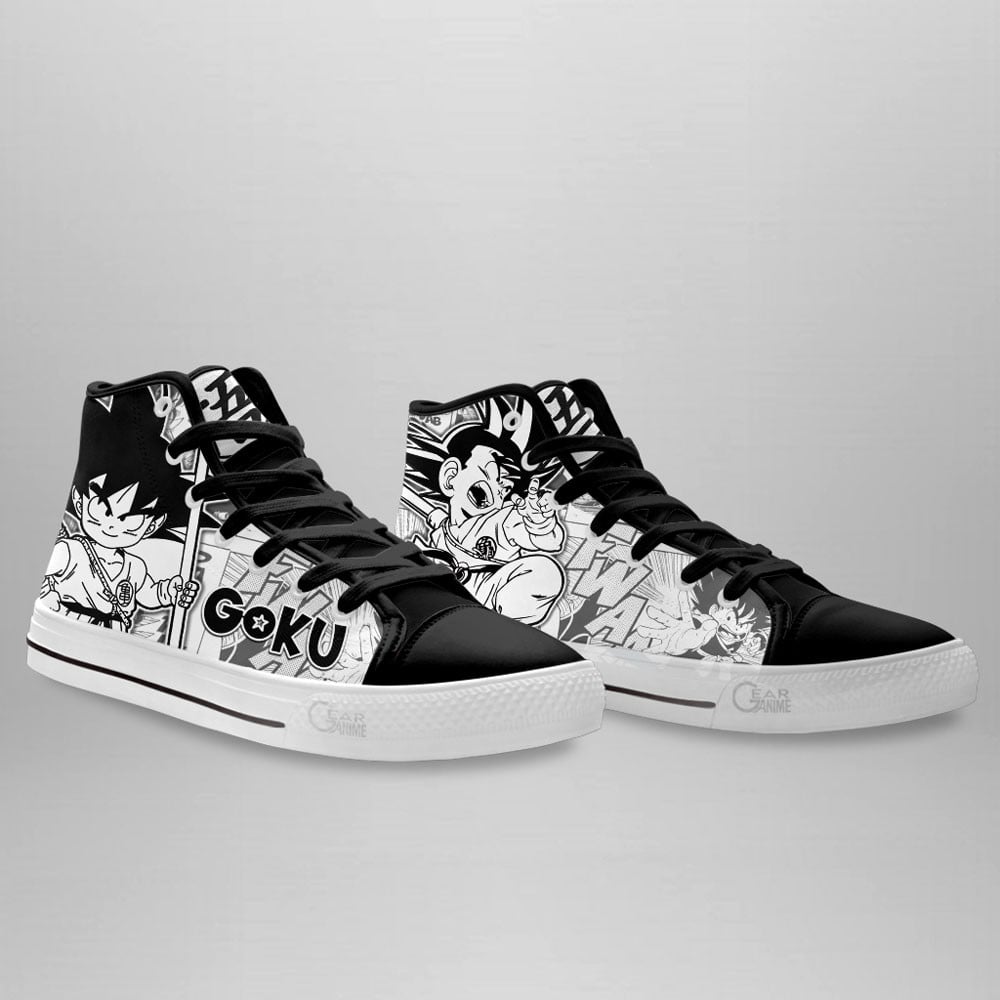Goku Kid High Top Shoes Dragon Ball Custom Manga Sneakers