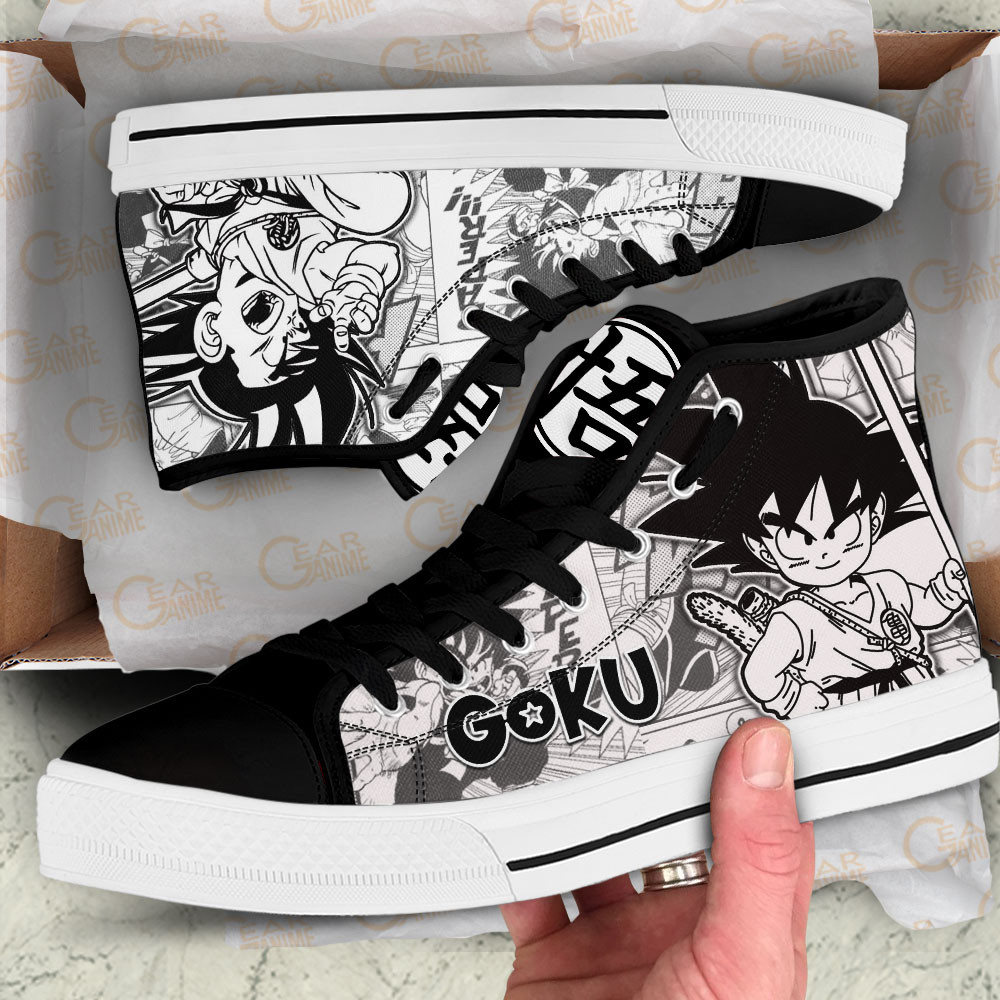 Goku Kid High Top Shoes Dragon Ball Custom Manga Sneakers