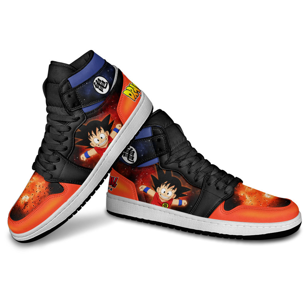 Goku Kid JD1s Sneakers Dragon Ball Anime Shoes Mix Galaxy, Air Jordan Hightop