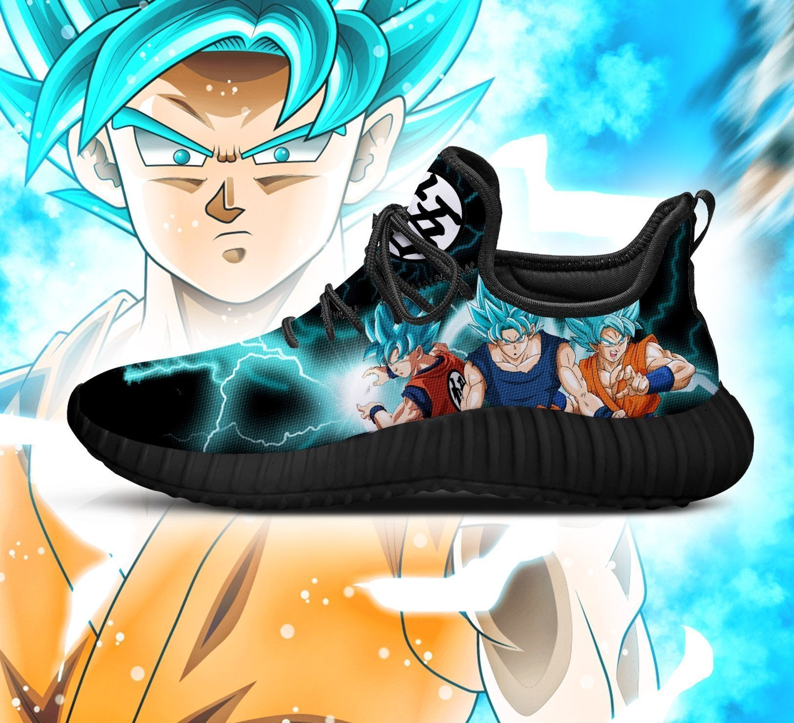Goku Saiyan Blue Reze Shoes Dragon Ball Anime Shoes Fan Gift