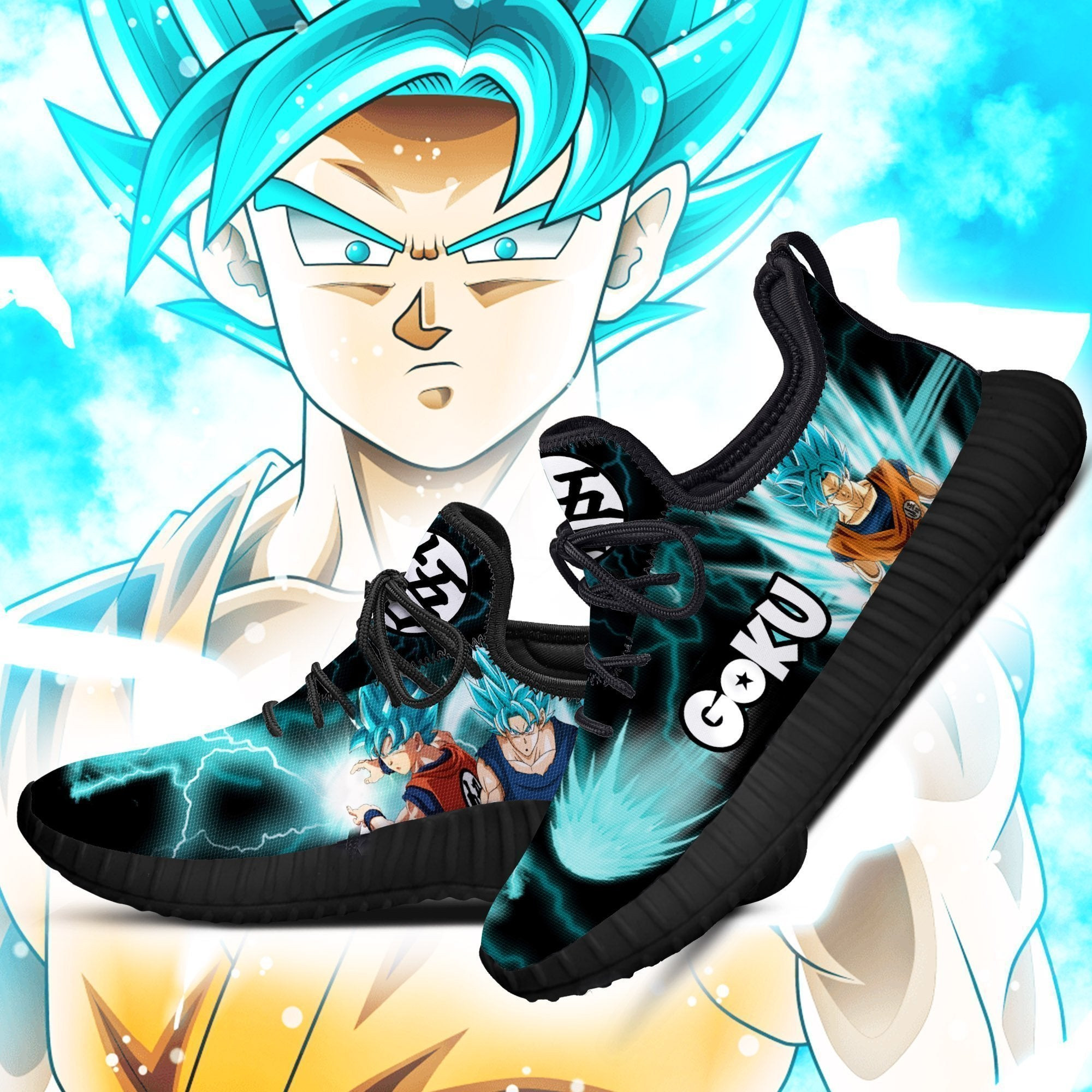 Goku Saiyan Blue Reze Shoes Dragon Ball Anime Shoes Fan Gift