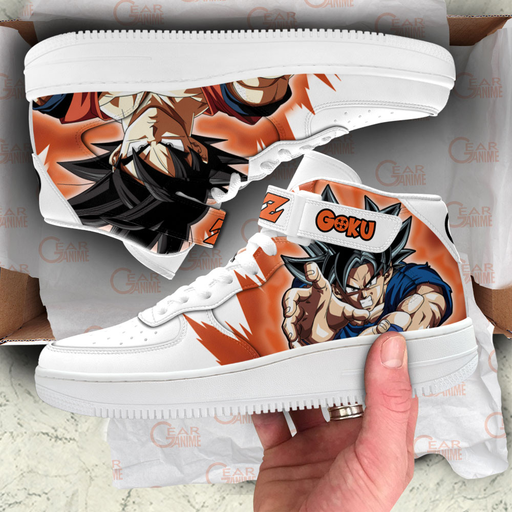 Goku Sneakers Air Mid Custom Dragon Ball Anime Shoes