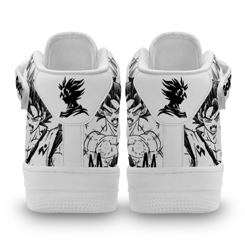 Goku Sneakers Air Mid Custom Dragon Ball Anime Shoes Mix Manga